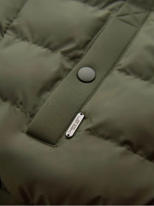 Olivová bomber trendy bunda V3 JALP-0140