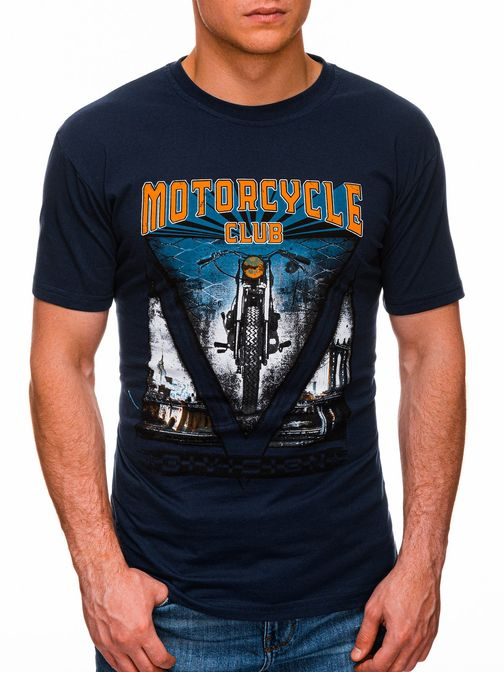 Jedinečné granátové tričko Motorcycle S1433