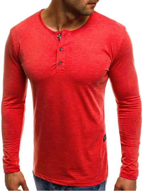 Červené tričko s dlouhým rukávem 1114