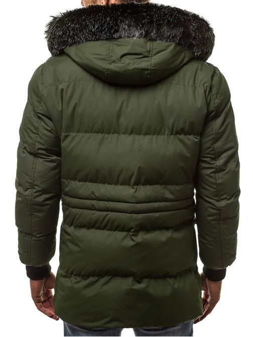 Stylová zimní bunda OZONEE JB/1069 zelená