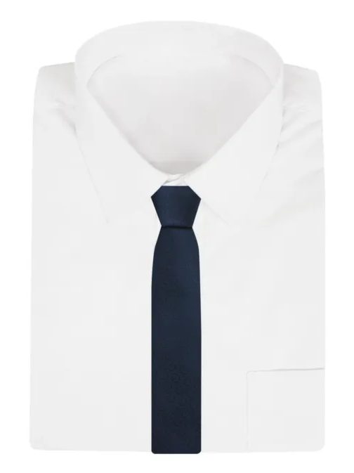 Elegantní tmavě modrá pánská kravata se vzorem