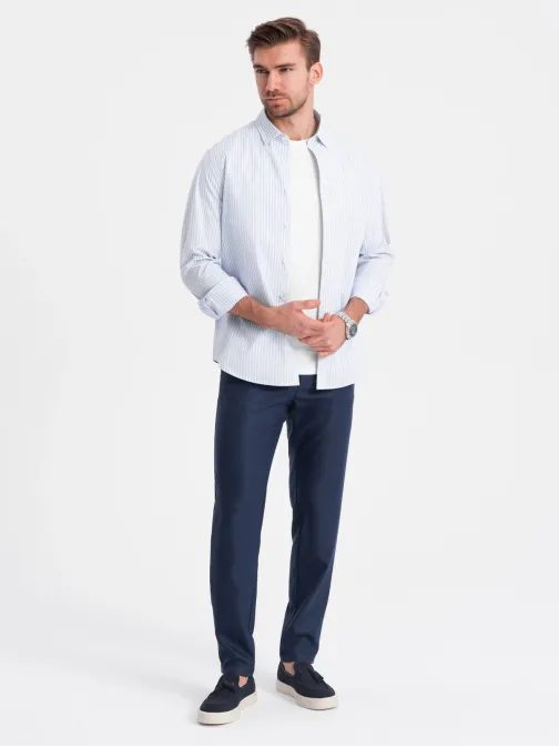 Stylové granátové chinos kalhoty V1 PACP-0182