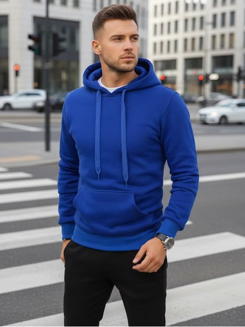 Trendy pánská tepláková souprava modro-černá