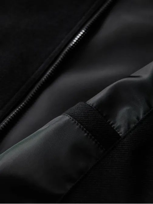 Černá bomber mikina pro pány V1 OM-JANP-0159