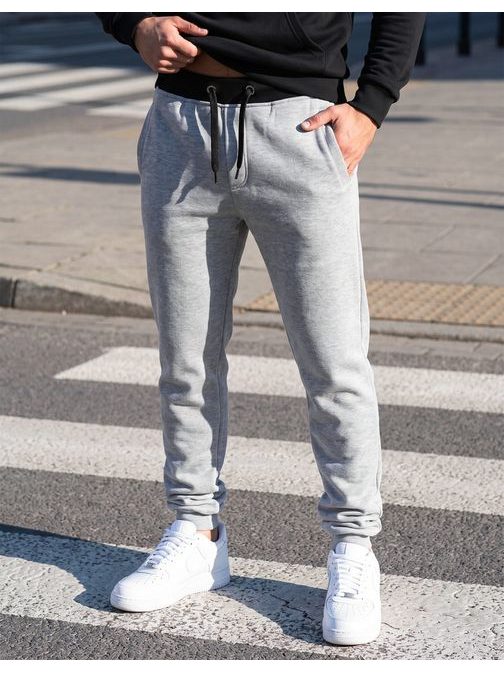 Pánské moderní tepláky s černým pásem