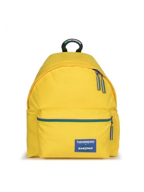 Žlutý batoh s barevným zipem EASTPAK PADDED PAK'R