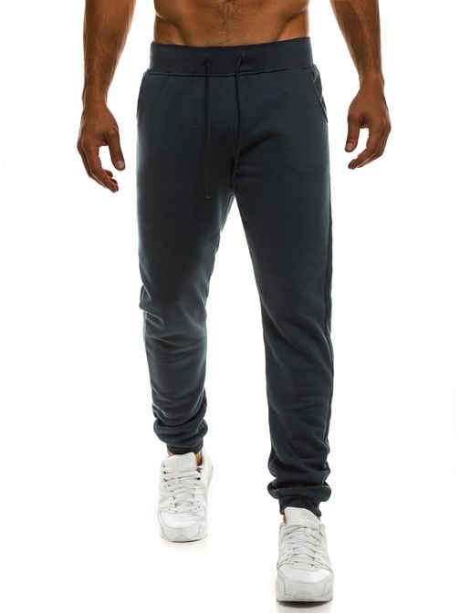 Jednoduché tmavě modré pánské joggery J.STYLE KK01