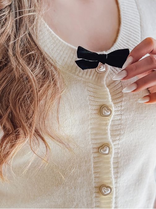 Krásný dámský svetr v ecru barvě LAMURE