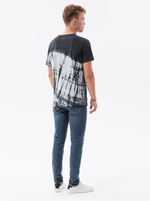 Grafitové pánské triko S1617 v trendy designu