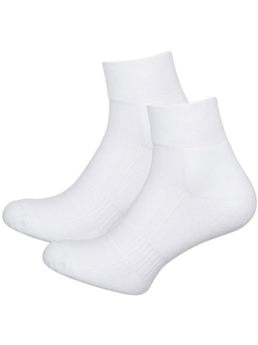 Střední bílé pánské sportovní ponožky