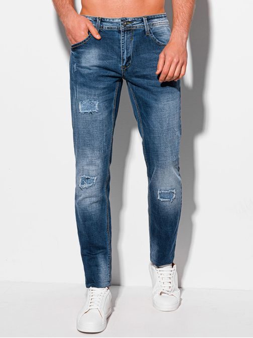 Stylové modré džíny P1109