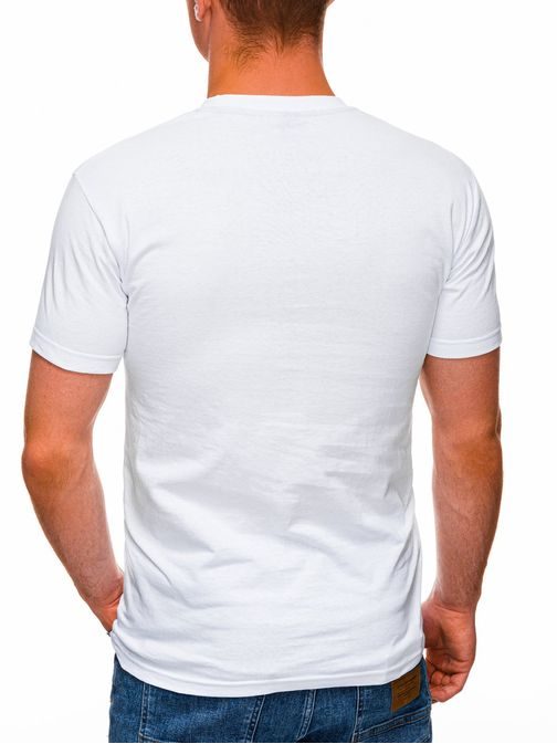 Stylové bílé tričko s potiskem S1428