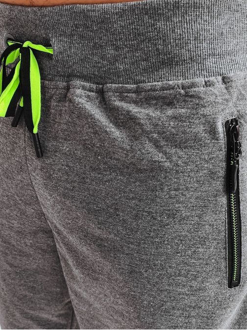 Jedinečné pánské grafitové šortky