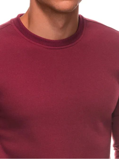 Základní bordó mikina bez kapuce V8 EM-SSBN-0100