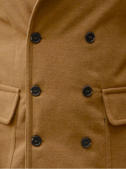 Moderní kabát v béžové barvě JB/1048