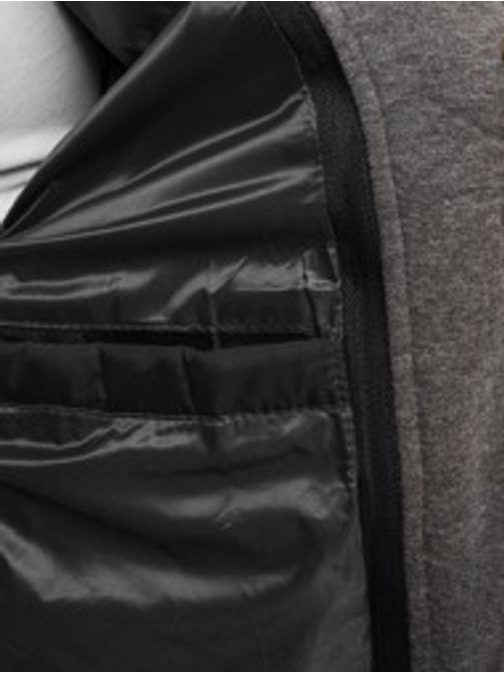 Zimní trendy černá pánská bunda s kapucí J.BOYZ X1012K