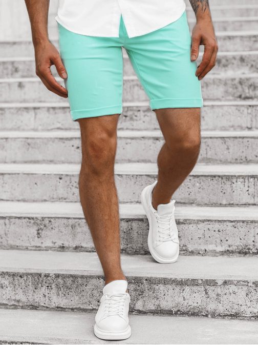 Chinos kraťasy v mentolové barvě DJ/1013