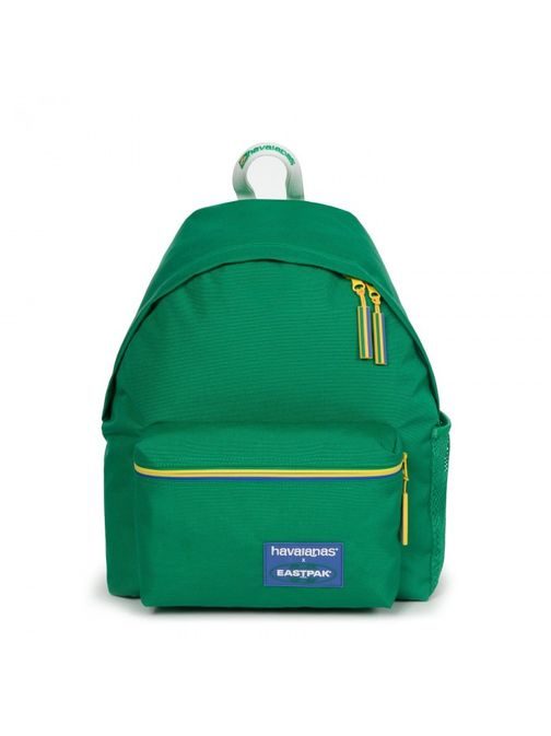 Zelený batoh s barevným zipem EASTPAK PADDED PAK'R