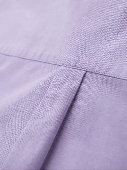 Trendy pánská levandulová košile s dlouhým rukávem V2 SHOS-0183