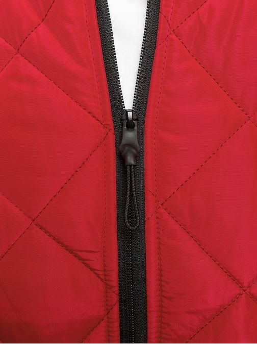 Výrazná červená bunda pro muže J.STYLE AK76