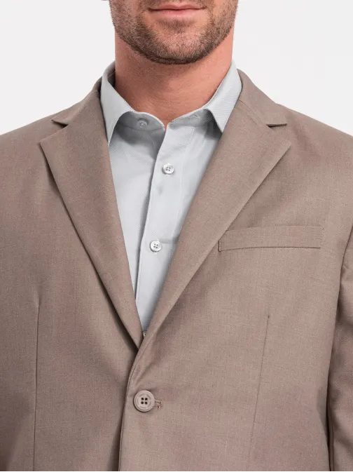 Elegantní béžové sako V3 BLZB-0115