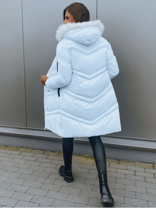 Bílá dámská bunda v jedinečném provedení Salis