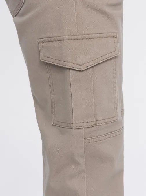 Trendy béžové jogger kalhoty V2 PAJO-0123
