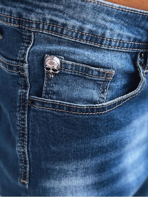 Světle modré pánské klasické džíny