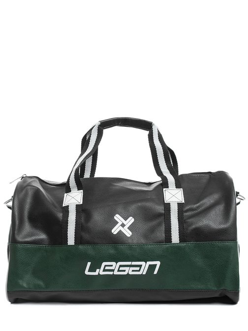 Sportovní taška černo-zelená L/8445