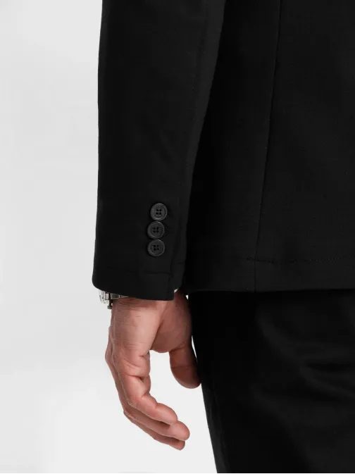 Sportovní černé sako slim fit V2 BLZB-0101
