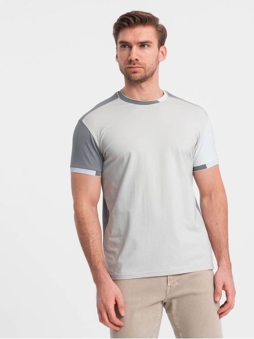 Atraktivní šedé tričko V4 TSCT-0176