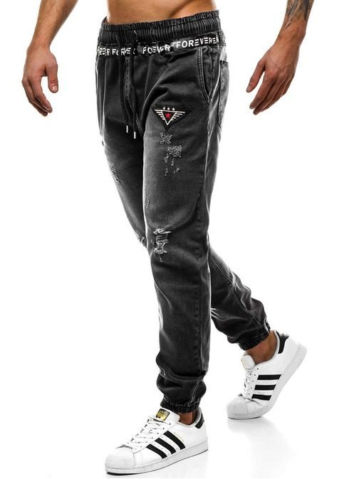 TRENDY PÁNSKÉ JOGGER KALHOTY ČERNÉ  OT/2035S