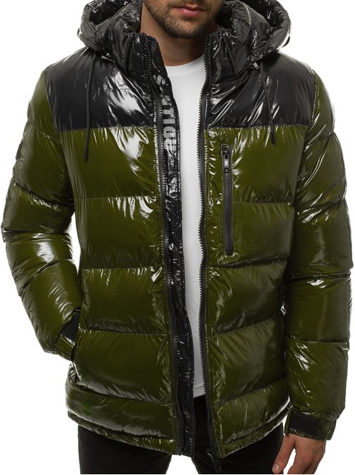 Originální zimní bunda v khaki barvě N/6462