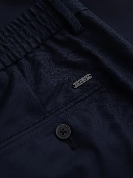 Trendy granátové chinos kalhoty s elastickým pasem V3 PACP-0157