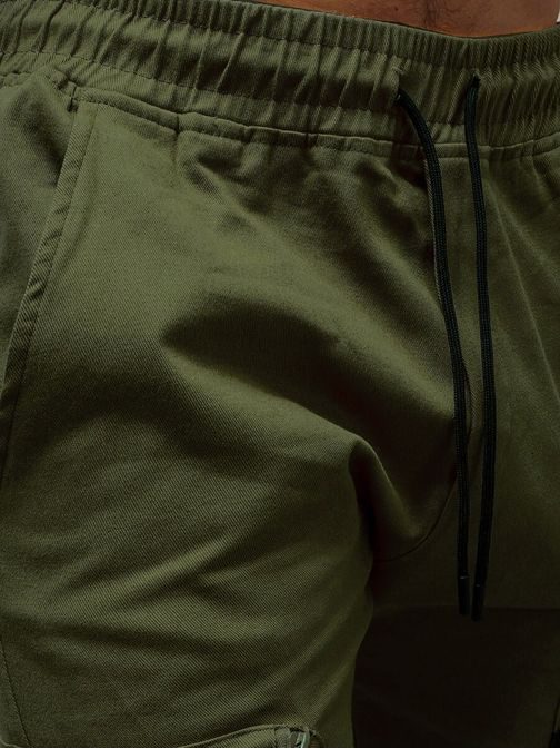Khaki pánské jogger kalhoty G/11132