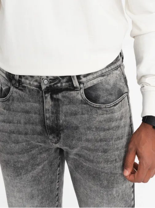 Trendy šedé pánské džíny V4 PADP-0133