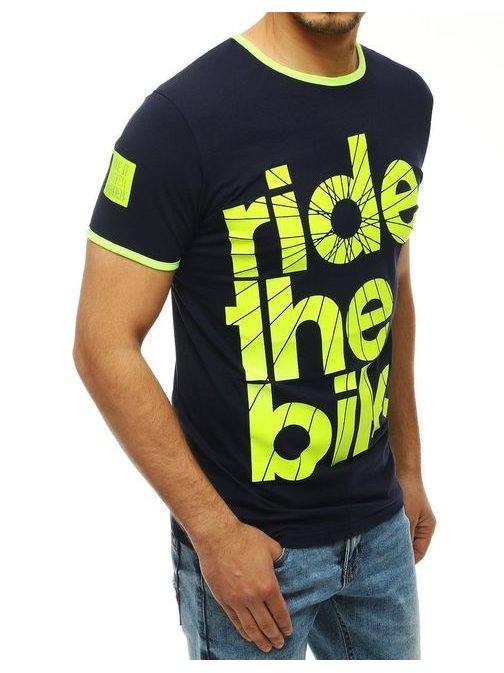 Trendové tričko s nápisem v granátové barvě