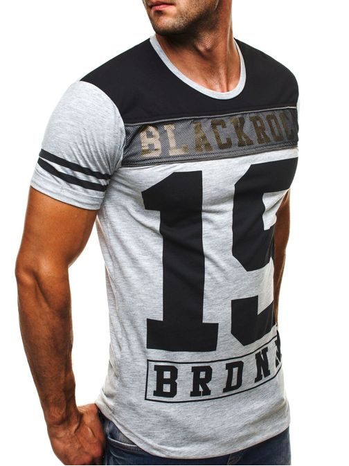 Jedinečné šedé pánské sportovní tričko BLACK ROCK 512058