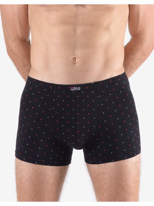 Trendy černé vzorované pánské boxerky
