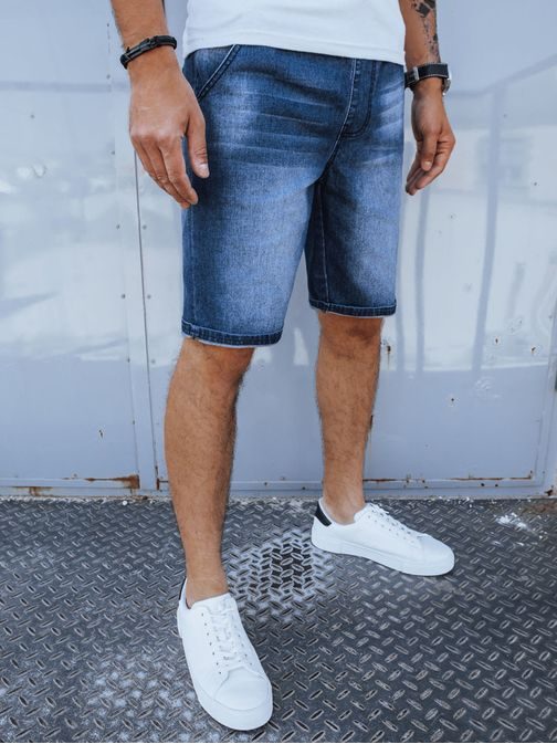 Moderní modré džínové šortky