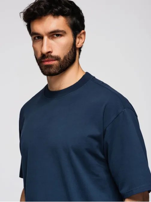 Trojbalení mixu triček oversize bílá/modrá/olivová TSBC-0291