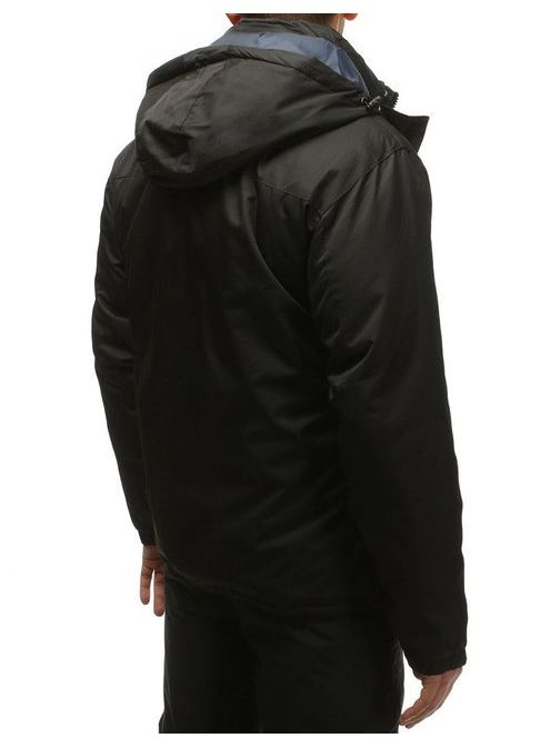 Jedinečná lyžařská černo-grafitová bunda