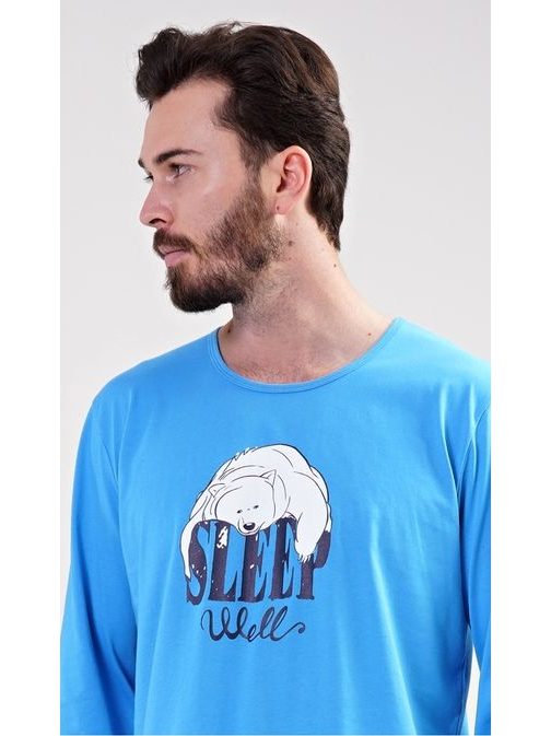 Modré pánské pyžamo Sleep well