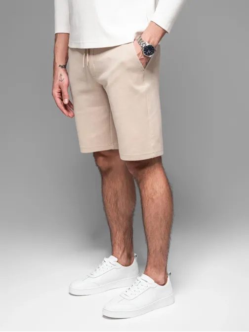 Béžové chinos šortky V2 SRCS-0168