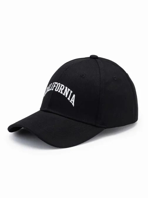 Pánská černá čepice CALIFORNIA H174