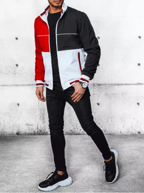 Přechodná bílá bunda ve stylovém provedení