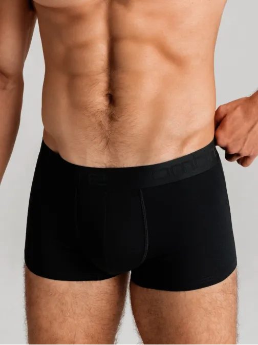 Černé stylové boxerky V1 UNBO-0105 (3 ks)