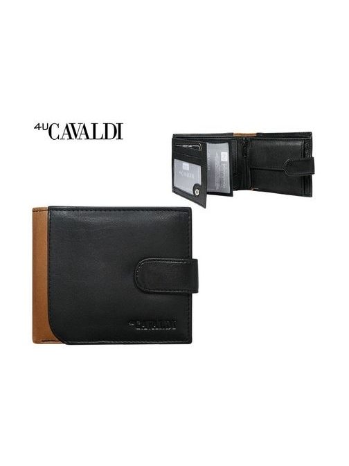 Elegantní černá peněženka Cavaldi s přezkou
