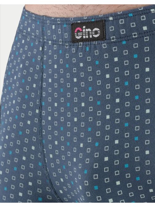 Vzorované tmavě modré pánské boxerky