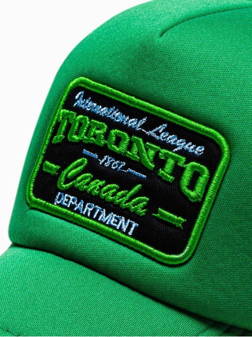Zelená stylová kšiltovka H107